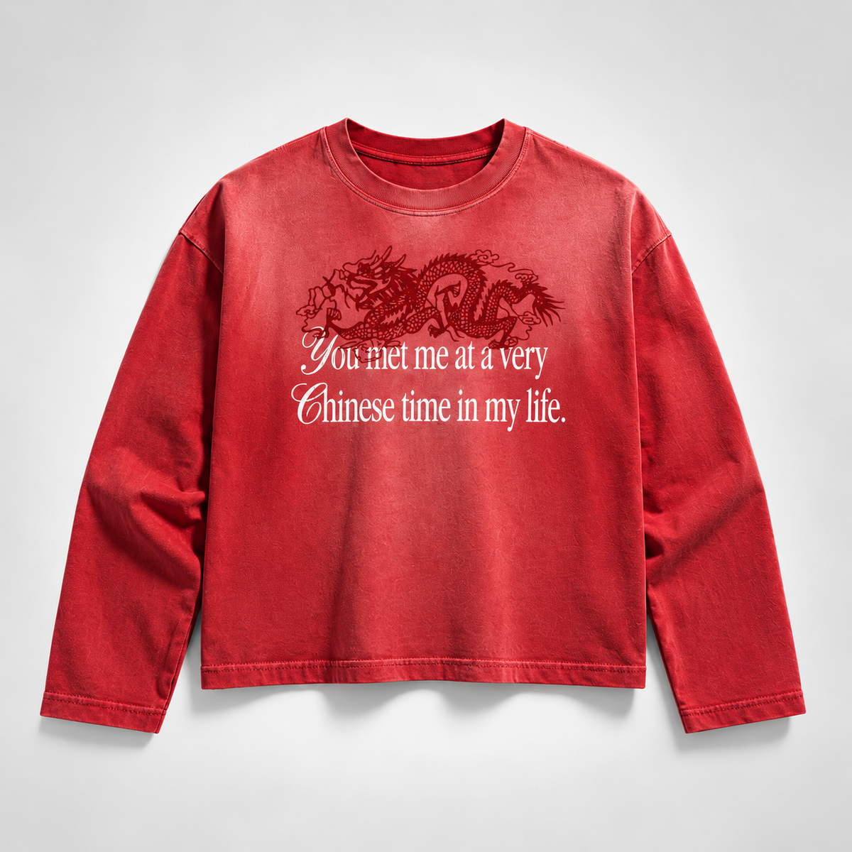 Chinese Dragon – Vintage Washed Long Sleeve